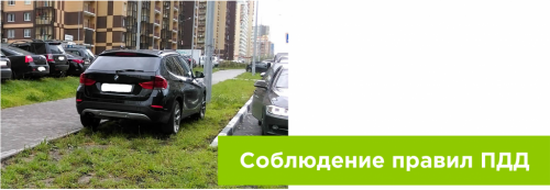 Правильная парковка и соблюдение ПДД